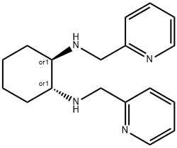 1,2-Cyclohexanediamine, N1,N2-bis(2-pyridinylmethyl)-, (1R,2R)-rel- 结构式
