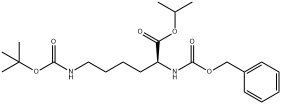 L-Lysine, N6-[(1,1-dimethylethoxy)carbonyl]-N2-[(phenylmethoxy)carbonyl]-, 1-methylethyl ester Struktur