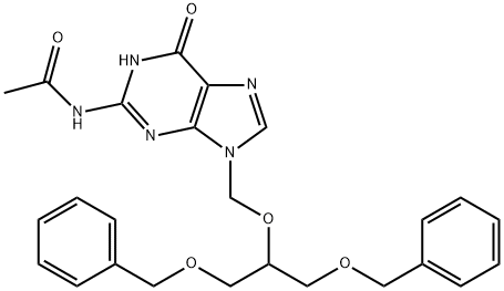 Acetamide, N-[6,9-dihydro-6-oxo-9-[[2-(phenylmethoxy)-1-[(phenylmethoxy)methyl]ethoxy]methyl]-1H-purin-2-yl]-