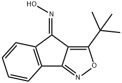 4H-Indeno[1,2-c]isoxazol-4-one, 3-(1,1-dimethylethyl)-, oxime, (E)- (9CI)