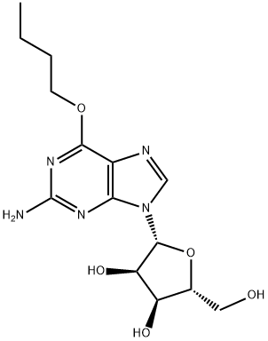 O6-ブチルグアノシン 化学構造式