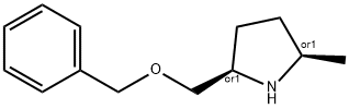 Pyrrolidine, 2-?methyl-?5-?[(phenylmethoxy)?methyl]?-?, (2R,?5R)?-?rel- Structure