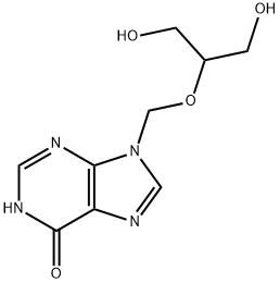 6H-Purin-6-one, 1,9-dihydro-9-[[2-hydroxy-1-(hydroxymethyl)ethoxy]methyl]-