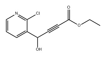 2-Butynoic acid, 4-(2-chloro-3-pyridinyl)-4-hydroxy-, ethyl ester Structure
