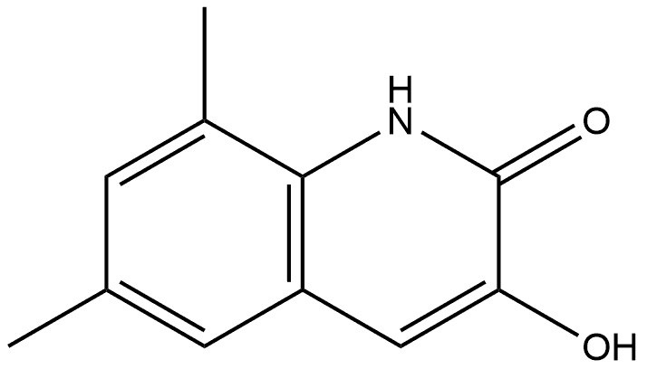 3-羟基-6,8-二甲基喹啉-2(1H)-酮 结构式