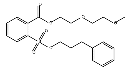 Benzoic acid, 2-[(3-phenylpropoxy)sulfonyl]-, 2-(2-methoxyethoxy)ethyl ester