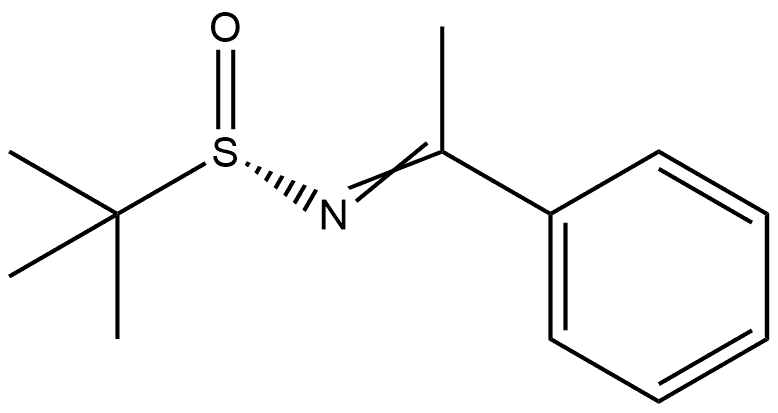 2-Propanesulfinamide, 2-methyl-N-(1-phenylethylidene)-, [S(S)]- Structure