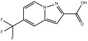 5-三氟甲基吡唑并[1,5-A]吡啶-2-羧酸, 876379-73-6, 结构式