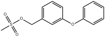 Benzenemethanol, 3-phenoxy-, 1-methanesulfonate Structure