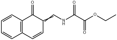 Acetic acid, oxo[[(1-oxo-2(1H)-naphthalenylidene)methyl]amino]-, ethyl ester (9CI) Struktur