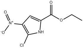 1H-Pyrrole-2-carboxylic acid, 5-chloro-4-nitro-, ethyl ester Structure