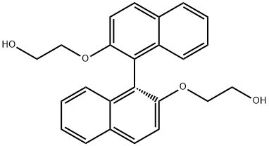 Ethanol, 2,2'-[(1R)-[1,1'-binaphthalene]-2,2'-diylbis(oxy)]bis- Struktur