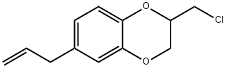 1,?4-?Benzodioxin, 2-?(chloromethyl)?-?2,?3-?dihydro-?6-?(2-?propen-?1-?yl)?- Struktur