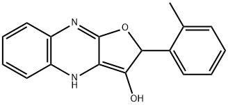 Furo[2,?3-?b]?quinoxalin-?3-?ol, 2,?4-?dihydro-?2-?(2-?methylphenyl)?- (9CI) Struktur
