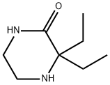 2-?Piperazinone, 3,?3-?diethyl- 结构式