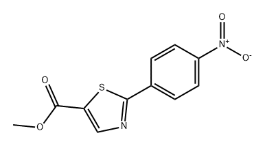 5-Thiazolecarboxylic acid, 2-(4-nitrophenyl)-, methyl ester Structure