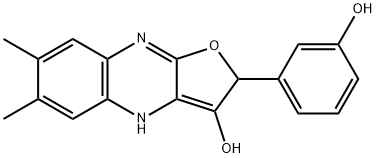 Furo[2,?3-?b]?quinoxalin-?3-?ol, 2,?4-?dihydro-?2-?(3-?hydroxyphenyl)?-?6,?7-?dimethyl- (9CI) 结构式