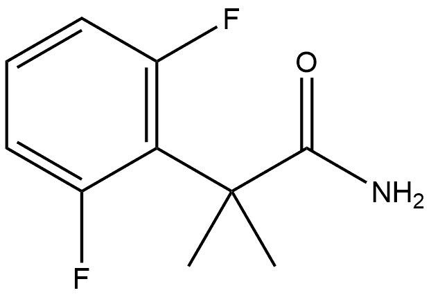 2-(2,6-二氟苯基)异丁酰胺 结构式