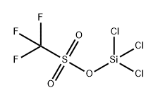 Methanesulfonic acid, 1,1,1-trifluoro-, trichlorosilyl ester Struktur