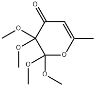 4H-Pyran-4-one, 2,3-dihydro-2,2,3,3-tetramethoxy-6-methyl- Structure
