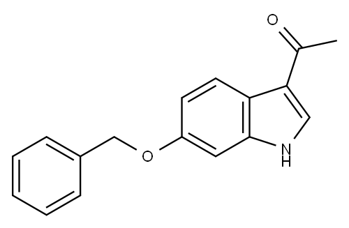 Ethanone, 1-[6-(phenylmethoxy)-1H-indol-3-yl]- Struktur