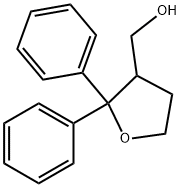 (2,2-二苯基四氢呋喃-3-基)甲醇 结构式