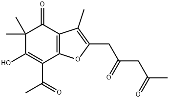 2,4-Pentanedione, 1-(7-acetyl-4,5-dihydro-6-hydroxy-3,5,5-trimethyl-4-oxo-2-benzofuranyl)-