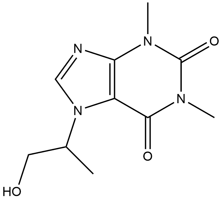 二羟丙茶碱杂质4, 94646-95-4, 结构式