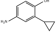 Phenol, 4-amino-2-cyclopropyl- Structure