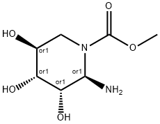 alpha-Lyxopyranosylamine, 5-deoxy-5-[(methoxycarbonyl)amino]- (9CI) Struktur