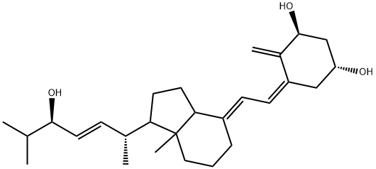 1,24-dihydroxy-22-dehydrovitamin D3 Structure