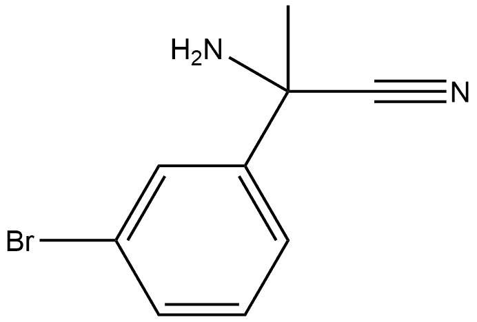 Benzeneacetonitrile, α-amino-3-bromo-α-methyl- Struktur