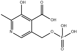 4-pyridoxic acid 5'-phosphate Struktur
