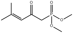 Phosphonic acid, (4-methyl-2-oxo-3-pentenyl)-, dimethyl ester (9CI) Struktur