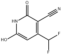 4-(Difluoromethyl)-1,2-dihydro-6-hydroxy-2-oxo-3-pyridinecarbonitrile 结构式