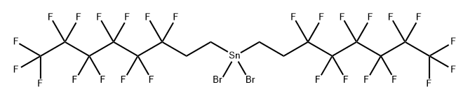 Stannane, dibromobis(3,3,4,4,5,5,6,6,7,7,8,8,8-tridecafluorooctyl)- Structure