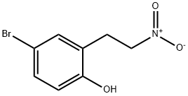 Phenol, 4-bromo-2-(2-nitroethyl)- Structure