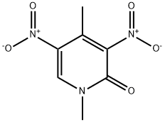 2(1H)-Pyridinone, 1,4-dimethyl-3,5-dinitro- Structure