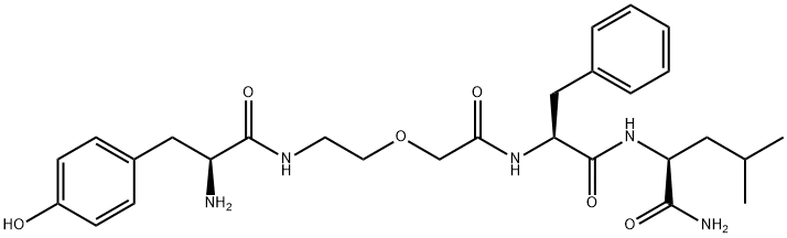 enkephalinamide, Gly(2)-psi-(methyleneoxy)-Gly(3)-Leu(5)- 结构式