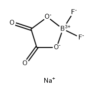 二氟草酸硼酸钠 结构式