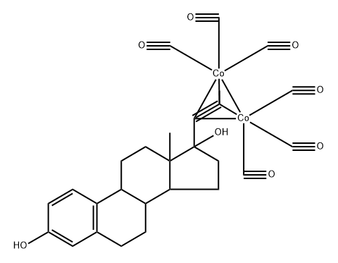 17-propynylestra-1,3,4(10)-triene-3,17-diol dicobalt hexacarbonyl Structure