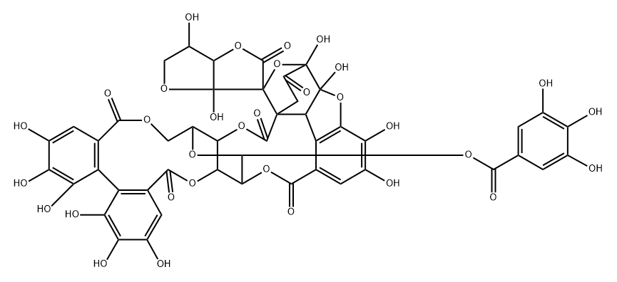 Elaeocarpusin 结构式