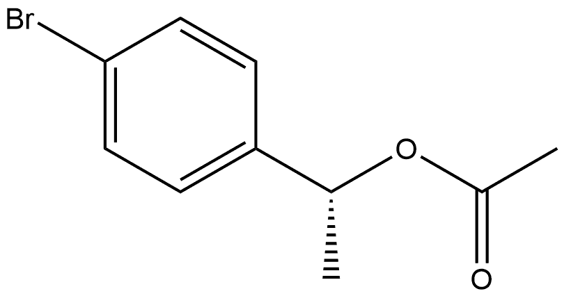 Benzenemethanol, 4-bromo-α-methyl-, 1-acetate, (αR)- Structure