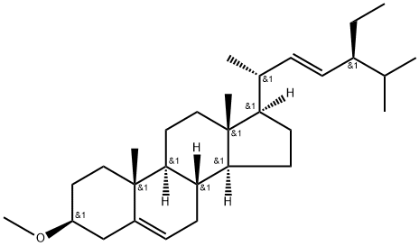 (22E)-3β-Methoxystigmasta-5,22-diene 结构式