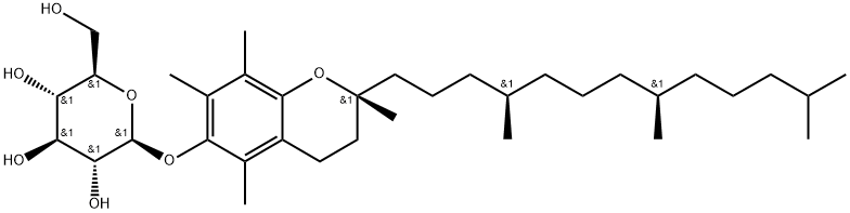 β-D-Glucopyranoside, (2R)-3,4-dihydro-2,5,7,8-tetramethyl-2-[(4R,8R)-4,8,12-trimethyltridecyl]-2H-1-benzopyran-6-yl Structure