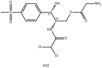 甲砜霉素杂质3盐酸盐, 1071703-93-9, 结构式