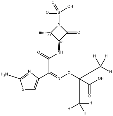 氨曲南-D6 结构式