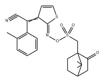 (Z)-2-((Z)-2-((((((1R,4R)-7,7-dimethyl-2-oxobicyclo[2.2.1]heptan-1-yl)methyl)sulfonyl)oxy)imino)thiophen-3(2H)-ylidene)-2-(o-tolyl)acetonitrile