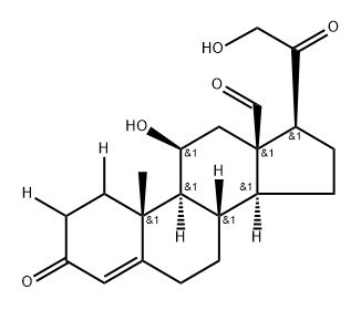 Aldosterone-1,2-3H Structure