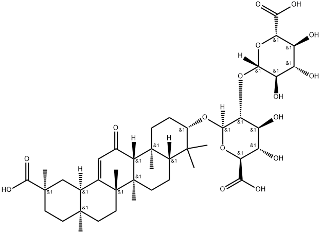 (18β,20α)-Glycyrrhizic acid Struktur